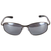 Freedom Oval Wrap Sunglasses - Dark Gunmetal Grey