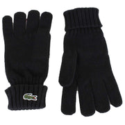 Lacoste Jersey Wool Gloves - Black