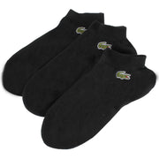 Lacoste Sports 3 Pack Trainer Socks - Black