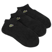 Lacoste Sports 3 Pack Trainer Socks - Black