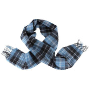 Locharron of Scotland Clark Ancient Lambswool Scarf - Blue/Navy/White