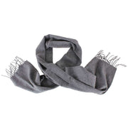 Locharron of Scotland Plain Lambswool Scarf - Steel Grey