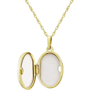 Mark Milton Oval Locket Pendant - Yellow Gold