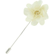 Michelsons of London Flower Lapel Pin - Cream