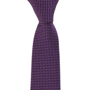 Michelsons of London Micro Geometric Silk Tie - Magenta