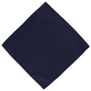 Michelsons of London Semi Plain Tie and Pocket Square Set - Navy