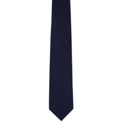 Michelsons of London Semi Plain Tie and Pocket Square Set - Navy