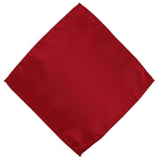 Michelsons of London Slim Satin Polyester Pocket Square and Tie Set - Bright Red