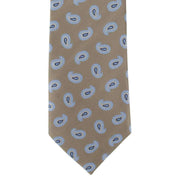 Michelsons of London Spring Pine Tie and Pocket Square Set - Taupe Brown