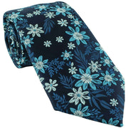 Michelsons of London Vibrant Floral Tie and Pocket Square Set - Teal