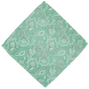 Michelsons of London Vintage Paisley Polyester Tie and Pocket Square Set - Green