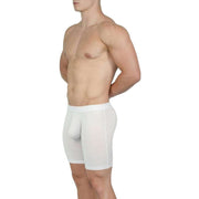 Obviously EliteMan Boxer Brief 6inch Leg - White