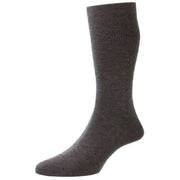 Pantherella Gadsbury Cotton Fil D'Ecosse Pin Dot Socks - Mid Grey Mix