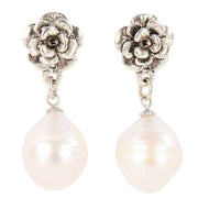Pearl Aurora Drop Freshwater Pearl Earrings - White