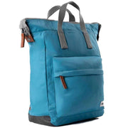Roka Bantry B Medium Sustainable Nylon Backpack - Petrol Blue
