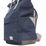 Roka Canfield B Medium Sustainable Nylon Backpack - Midnight Blue