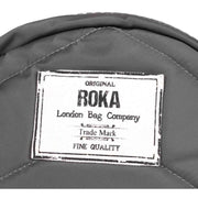 Roka Paddington B Small Sustainable Nylon Crossbody Bag - Graphite Grey