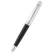 Waldmann Pens Precieux Pinstripe 18ct Gold Nib Fountain Pen - Black/Silver